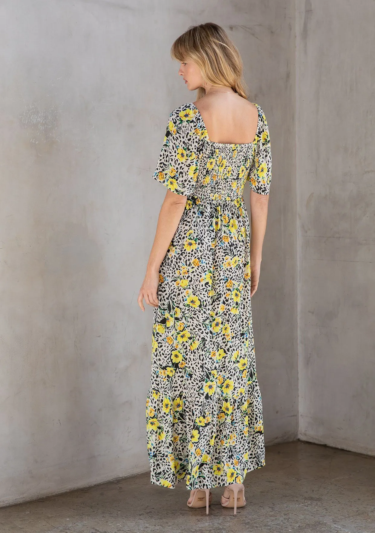 Tuscan Floral Maxi Dress